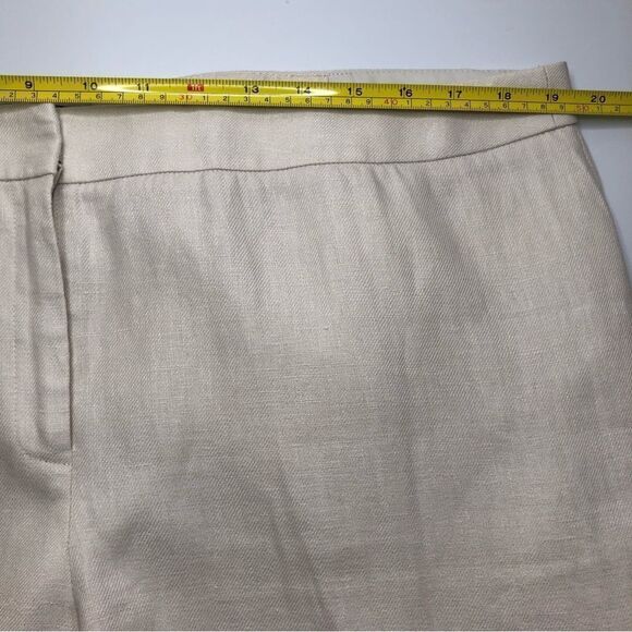 Lafayette 148 New York Linen Barrow Pants TanSize 14 - Picture 9 of 12